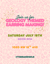 Load image into Gallery viewer, Handmade Earring Workshop: Geology!