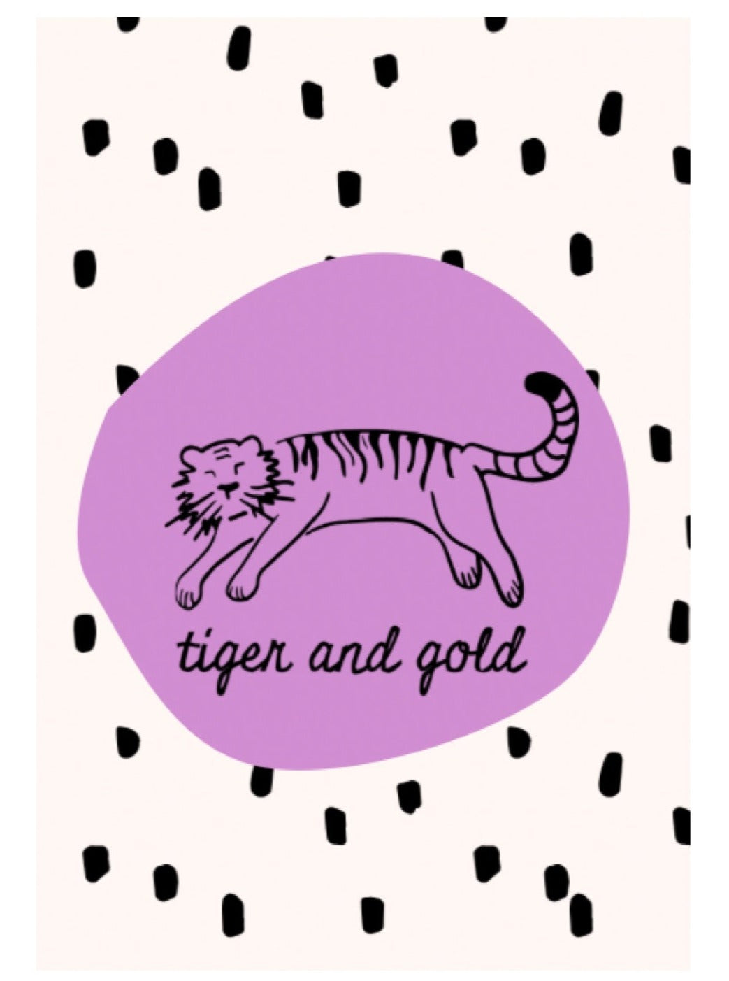 Tiger and Gold Gift Card