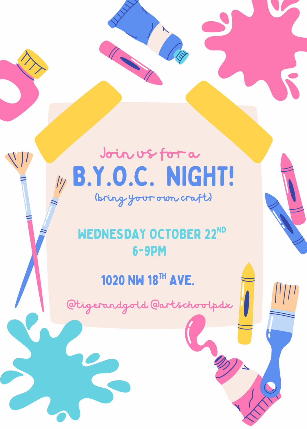 B.Y.O.C. Night (bring your own craft)