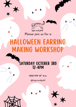 Load image into Gallery viewer, Handmade Earring Workshop: Spooky Season!
