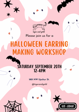 Load image into Gallery viewer, Handmade Earring Workshop: Halloween Edition!
