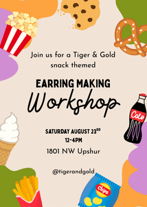 Handmade Earring Workshop: Snacks Edition!