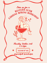 Load image into Gallery viewer, Handmade Earring Workshop: Western Glam Edition!
