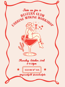 Handmade Earring Workshop: Western Glam Edition!