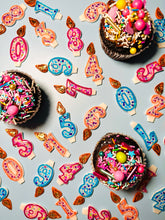 Load image into Gallery viewer, Tangerine Happy Birthday Candles! PREORDER
