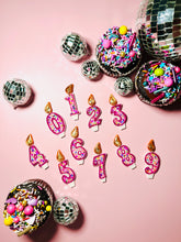 Load image into Gallery viewer, Pink Happy Birthday Candles! PREORDER

