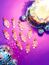 Load image into Gallery viewer, Tangerine Happy Birthday Candles! PREORDER
