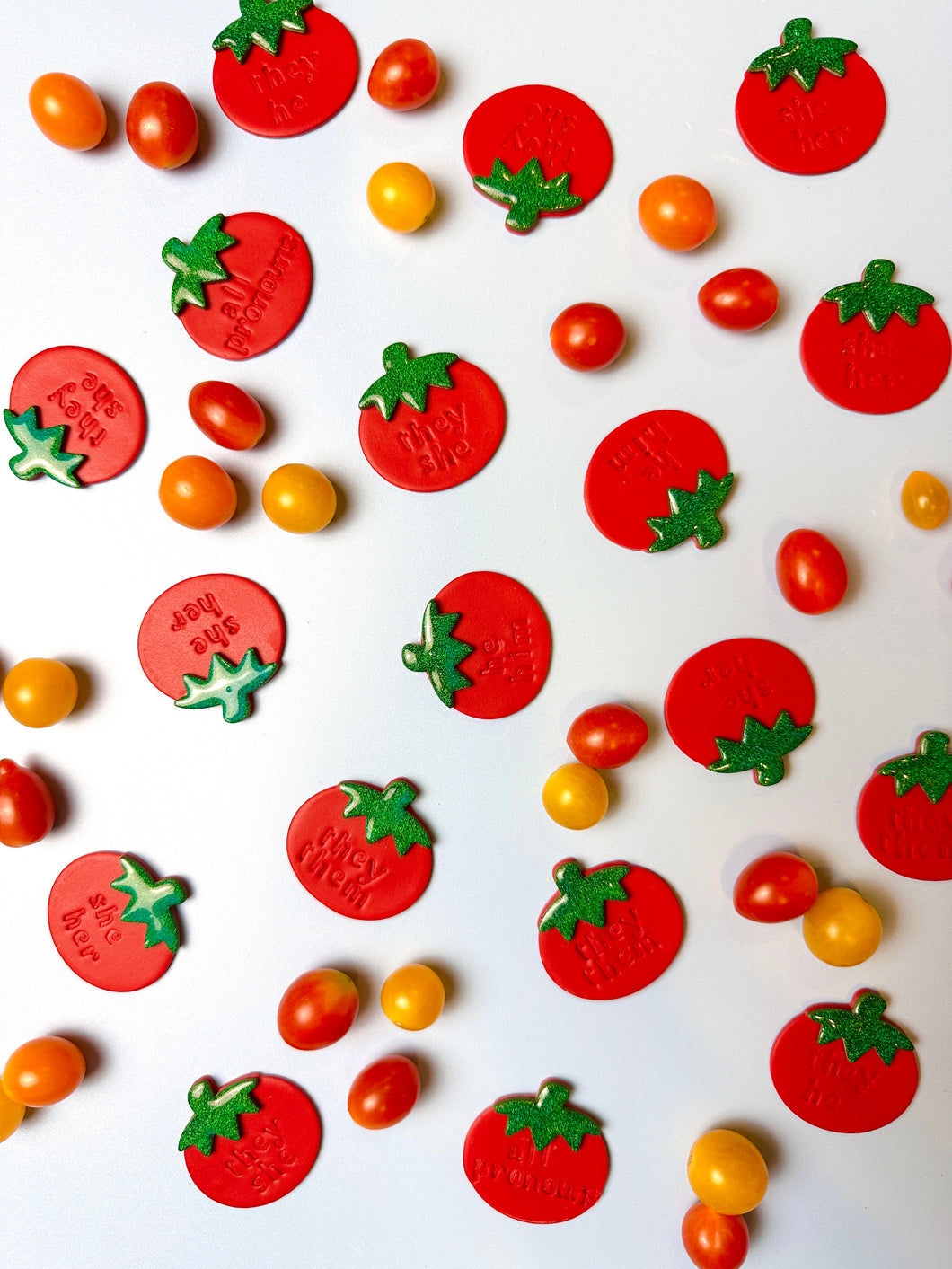 Tomato Pronoun Pins