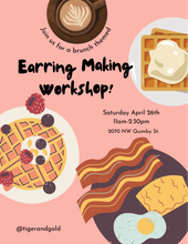 Load image into Gallery viewer, Handmade Earring Workshop: Brunch Edition!
