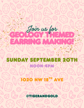 Load image into Gallery viewer, Handmade Earring Workshop: Geology!
