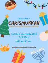 Load image into Gallery viewer, Handmade Earring Workshop: Chrismukkah Edition!
