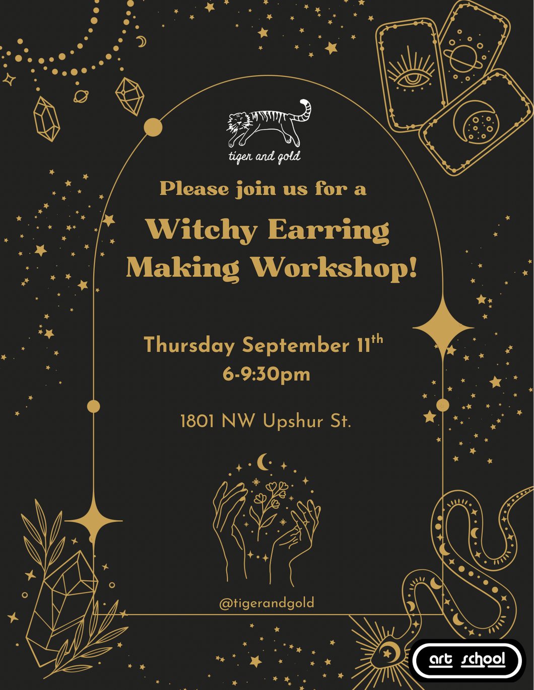 Handmade Earring Workshop: Witchy Edition!