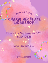Load image into Gallery viewer, Handmade Charm Necklace Workshop
