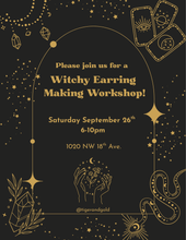 Load image into Gallery viewer, Handmade Earring Workshop: Witchy!
