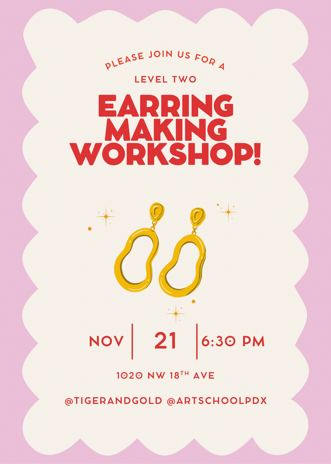 Handmade Earring Workshop: Level 2!