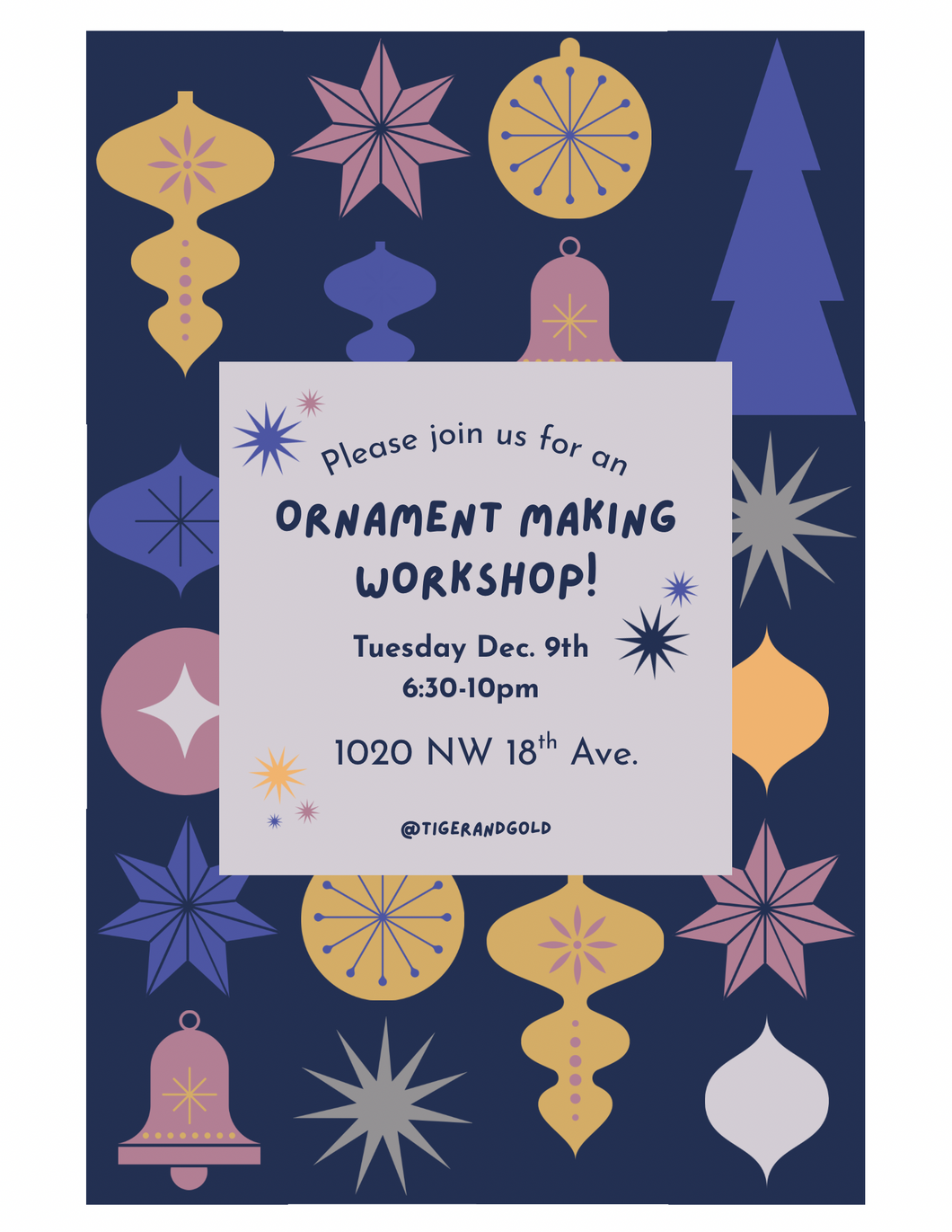 Handmade Workshop: Ornaments!
