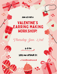 Handmade Earring Workshop: Love Day Edition!